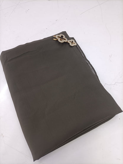 Premium Dusty Grey Chiffon Hijab