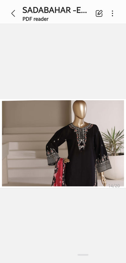 Sadabahar Eclair Embroidered 3 Piece Collection 2026