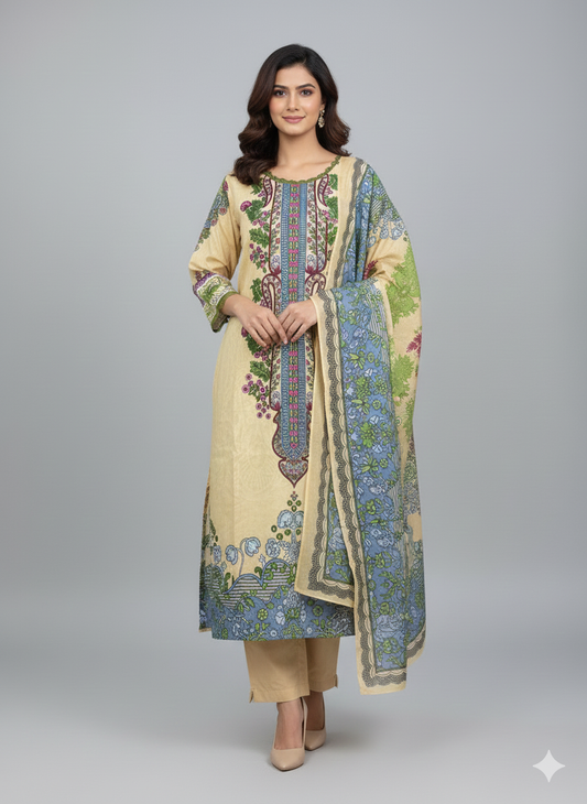 pakistani dress yellow