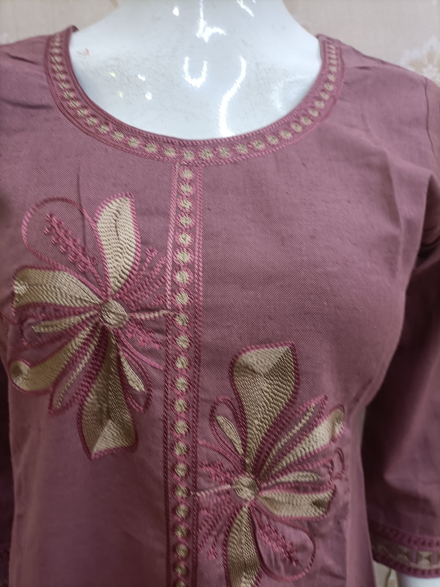 Norin Handblock-Style Kurta Set with Dupatta
