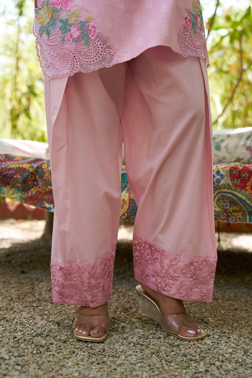 Pink farshi shalwar