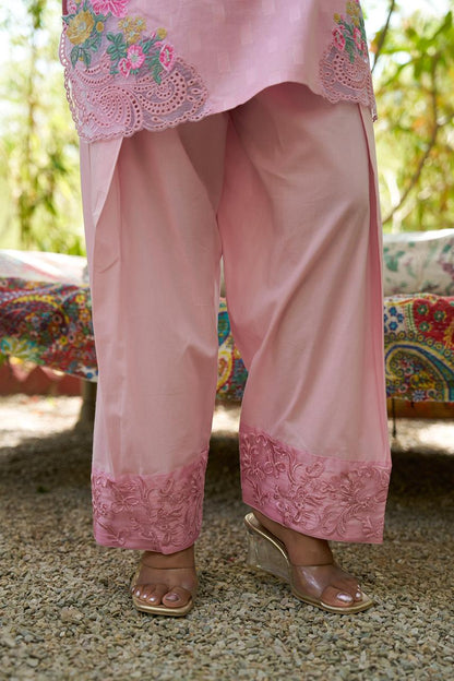 Pink farshi shalwar