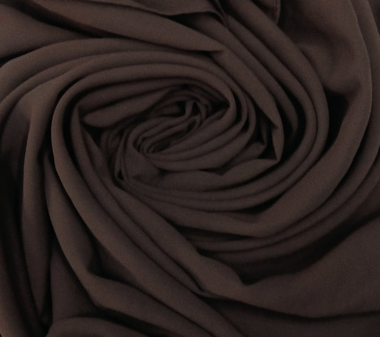 Premium Espresso Brown Chiffon Hijab