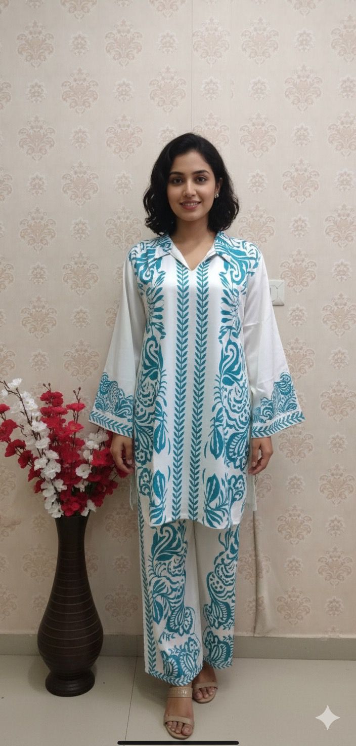Teal turki co-ord set