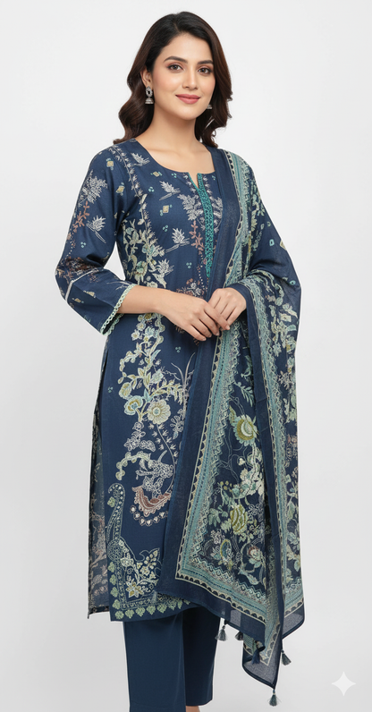 Pakistani dress navy blue