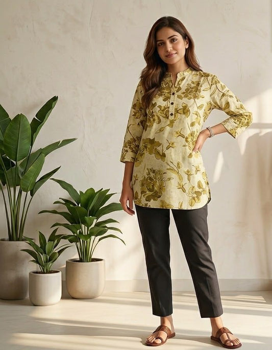 Jaipuri Short Single Kurti