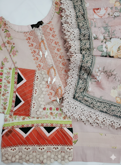 Peach and red Mausummery lawn vol-01 2026