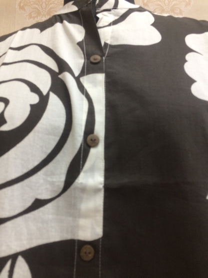 Black & White Floral Cotton Tunic