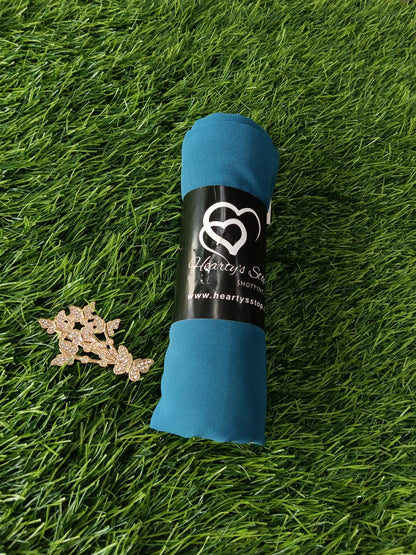 Premium Ink Blue Chiffon Hijab
