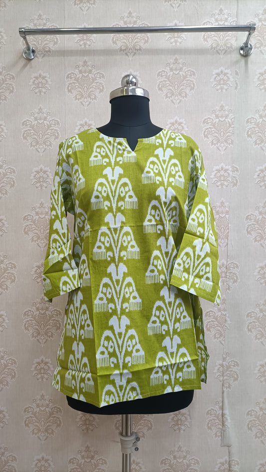 Lime Green Cotton Tunic