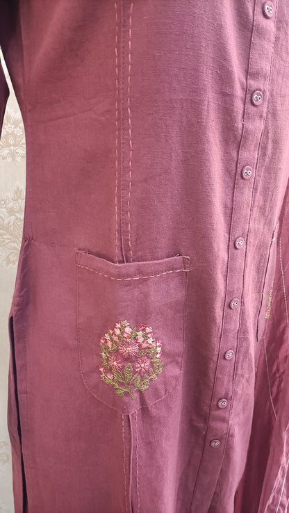 Sofiya Floral Embroidered Kurta pent Set