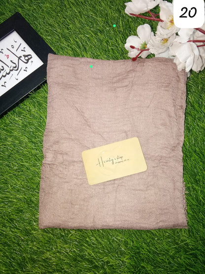 Crinckle cotton hijab