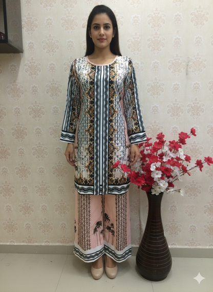 Multi color turki co-ord set