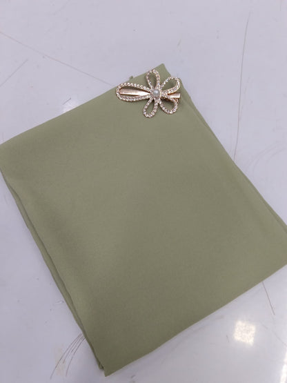 Premium Sea Grass Chiffon Hijab