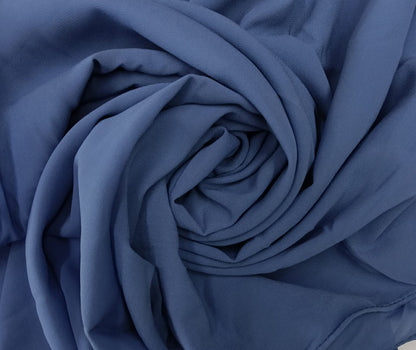 Premium Slate Blue Chiffon Hijab