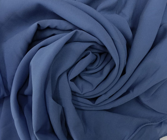 Premium Slate Blue Chiffon Hijab