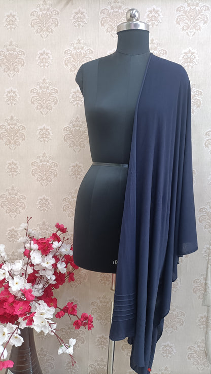 Navy Blue Jercy dupatta