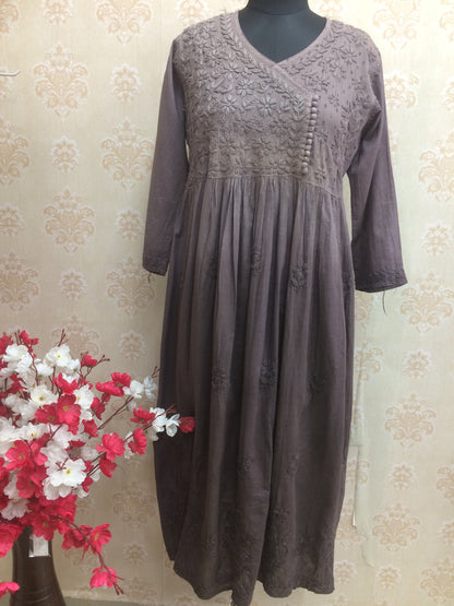 Lakhnavi gown shaded