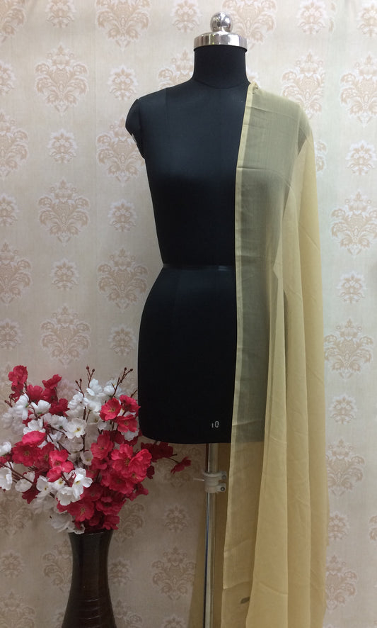 Golden shimmery georgette dupatta