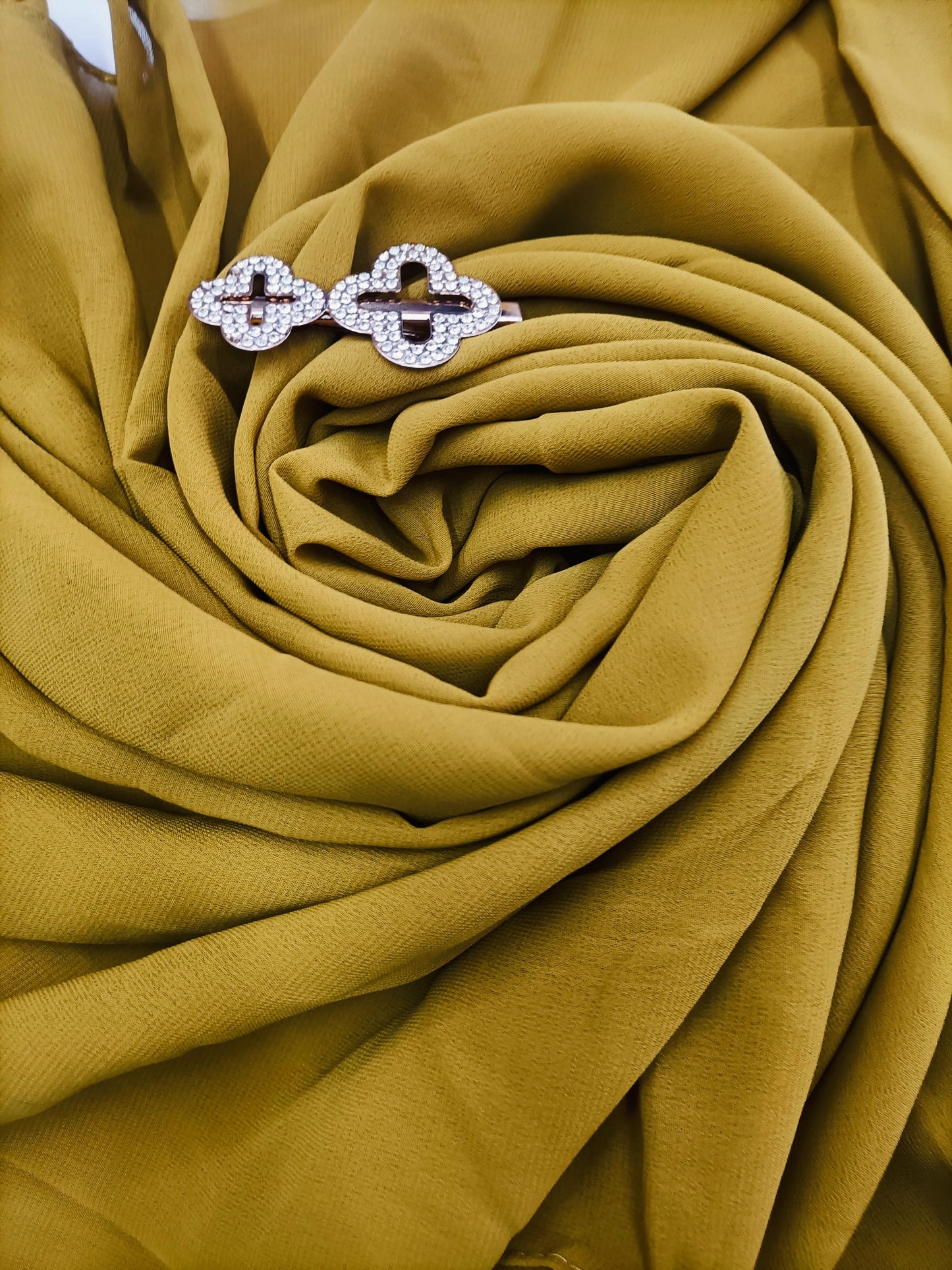 Premium Mustard yellow Chiffon Hijab