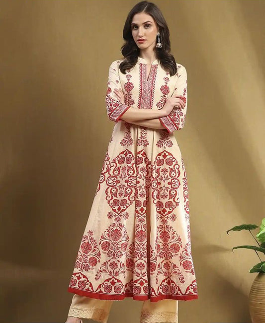 Saffron & Rouge Printed Cotton 2-Piece Set