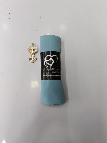 Premium Chambray Blue Chiffon Hijab