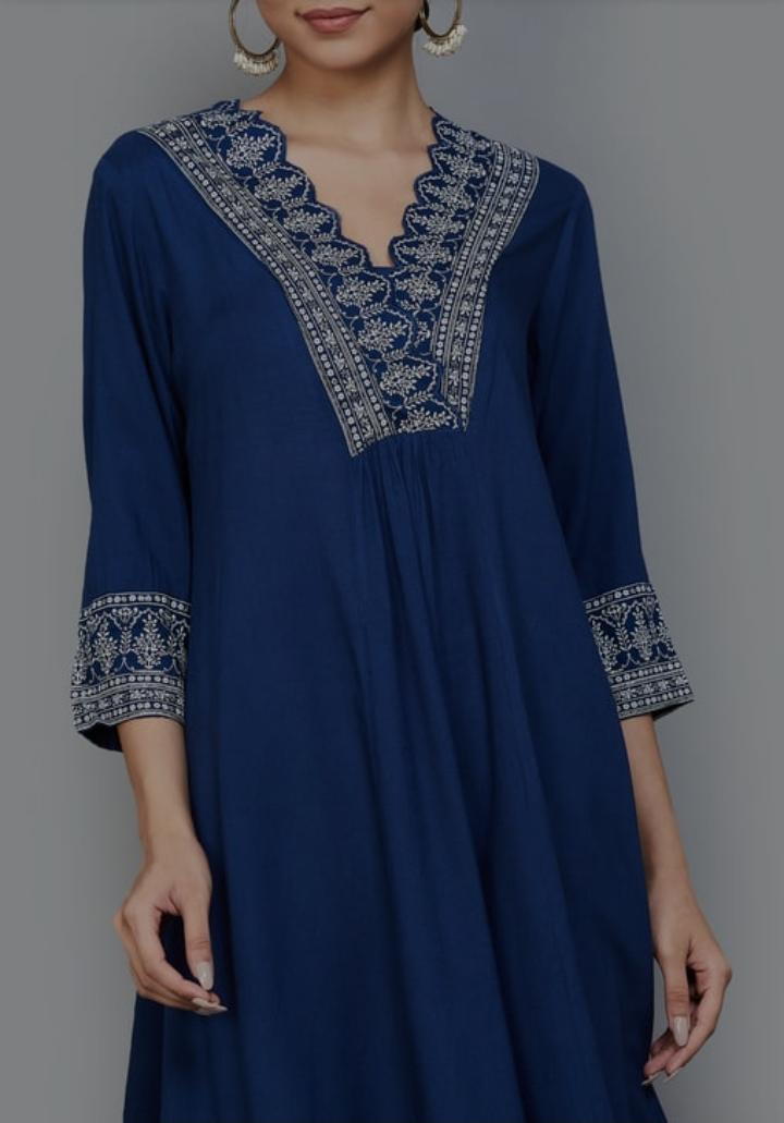 Biba Navy Blue kurti