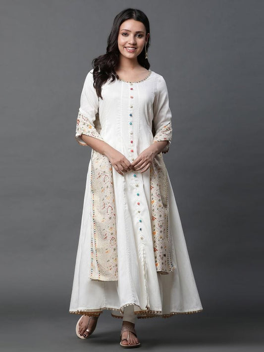 Sarjeena Embroidered Anarkali Set