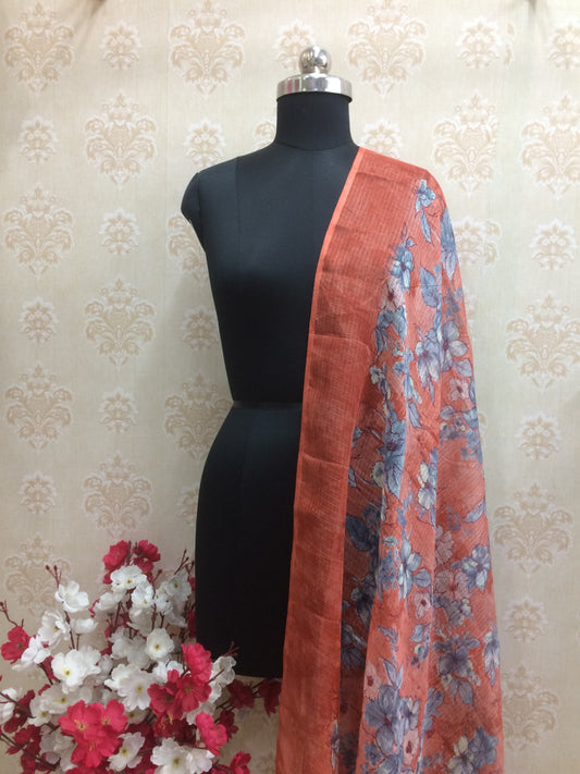 Printed Kota Doria Dupatta