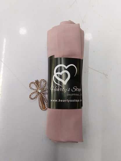 Premium Blush Pink Chiffon Hijab