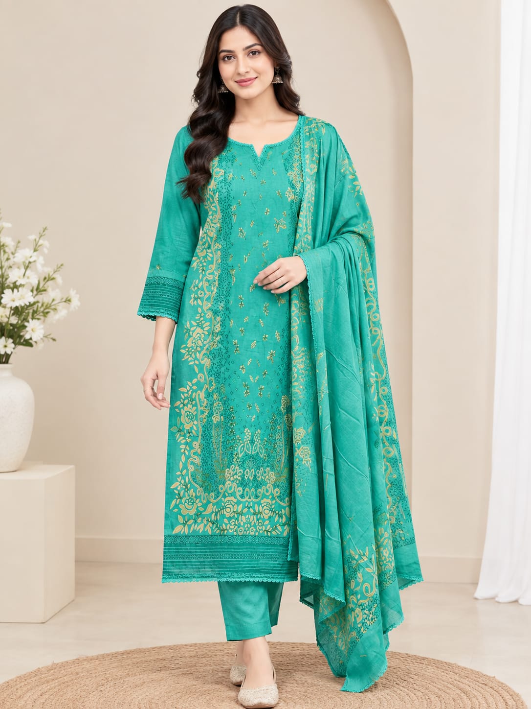Arishfa Pakistani style 3-Piece Suit