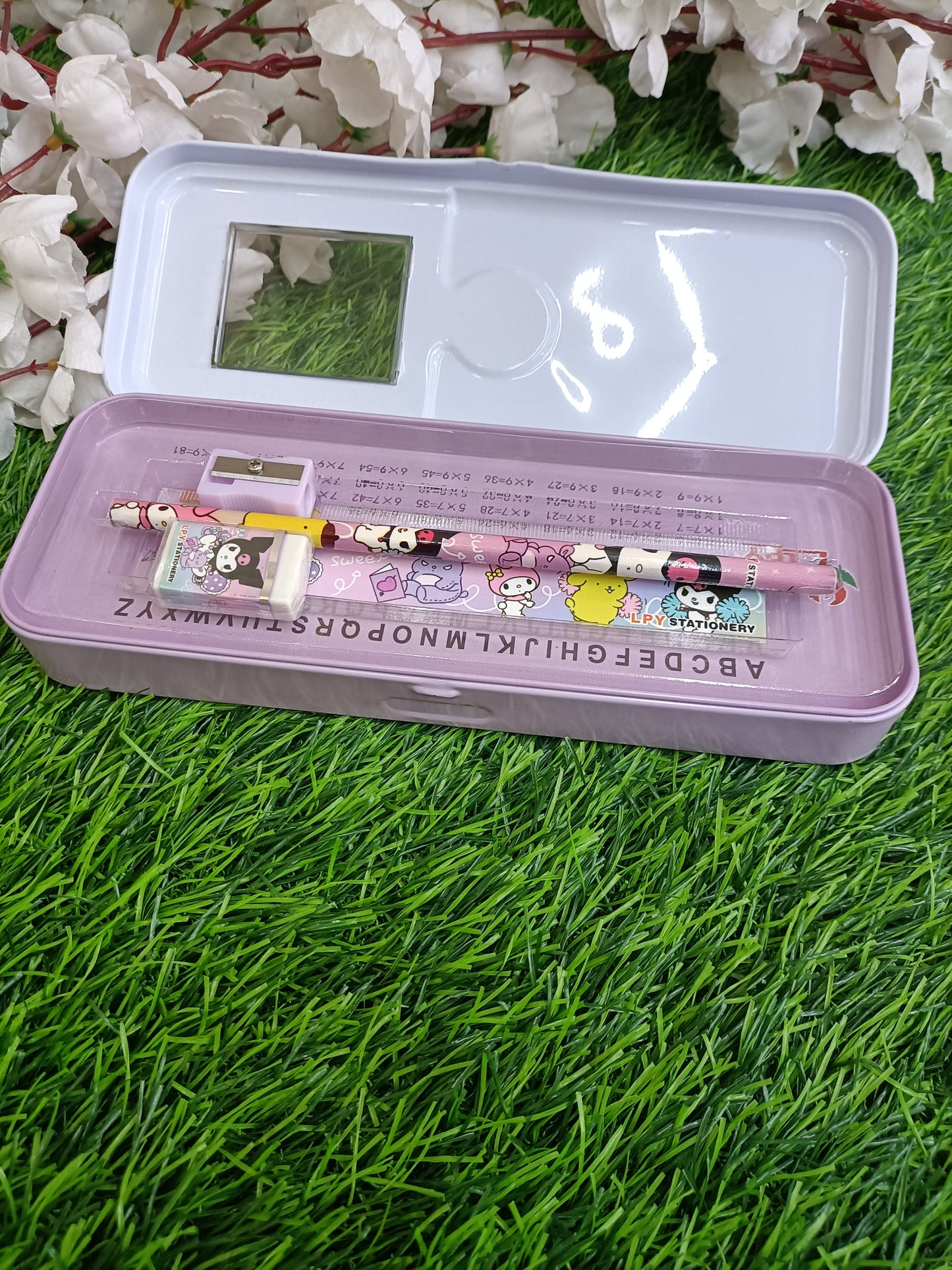 Kids' Multi-Functional Pencil Case with Built-in Sharpener & Dual Compartments