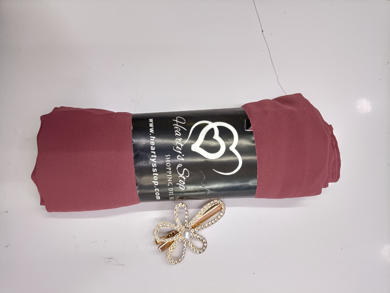 Premium Dusty Cedar Chiffon Hijab
