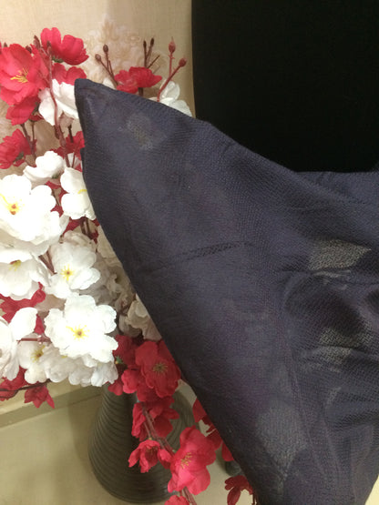 Elegant Solid Navy Blue Cotton Dupatta