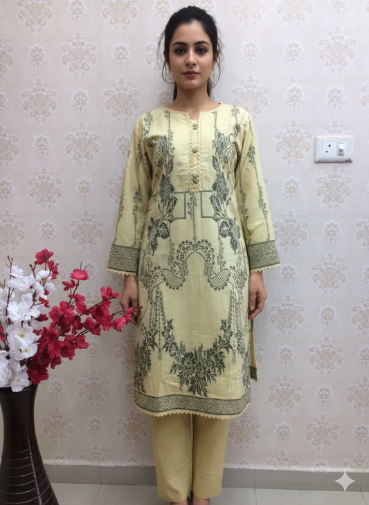 Saphron 2 pcs set beige gray