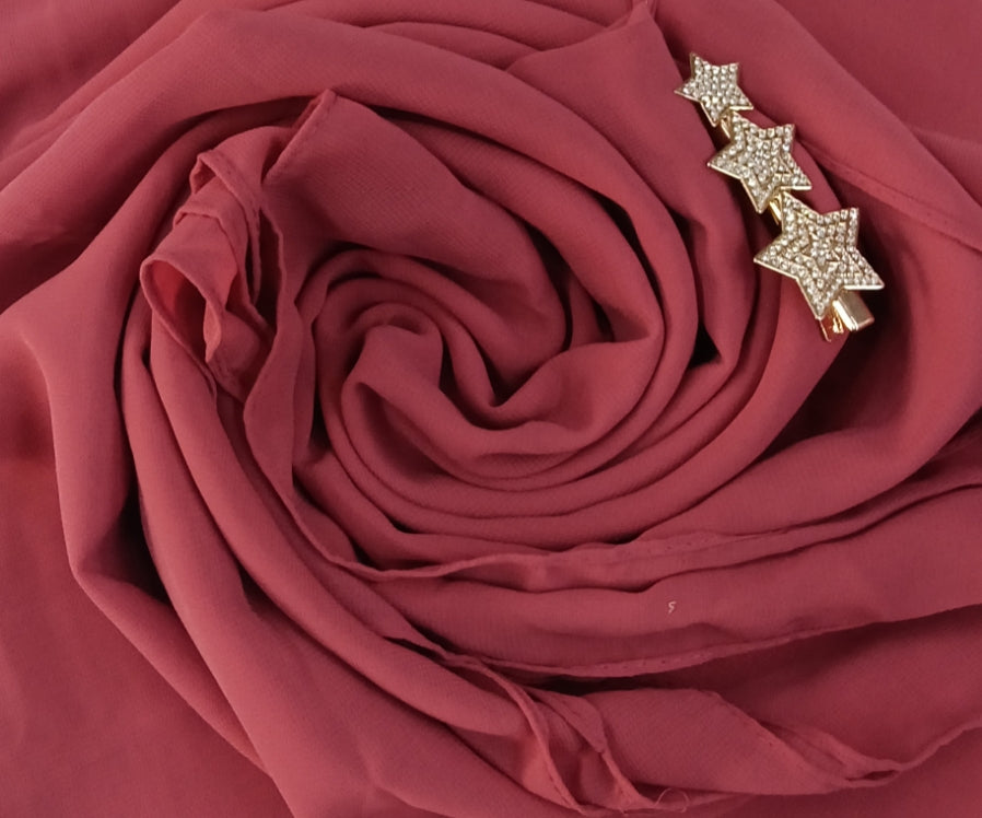 Premium Canyon Rose Chiffon Hijab