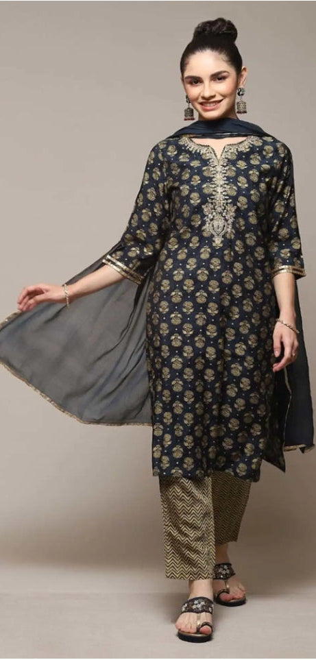 Aania Biba- Greenish Blue