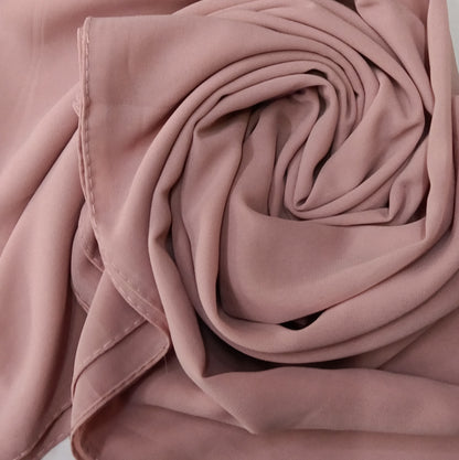Premium Blush Pink Chiffon Hijab
