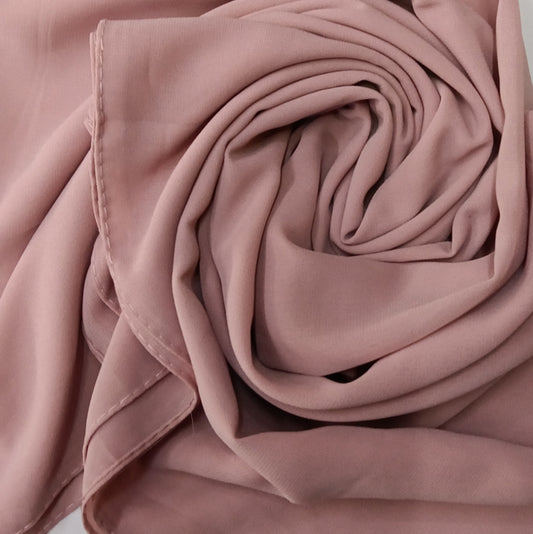 Premium Blush Pink Chiffon Hijab