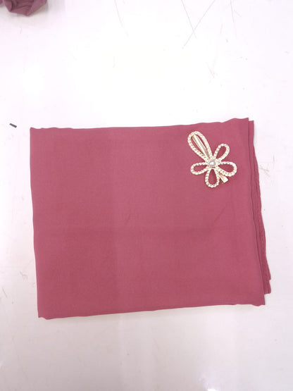 Premium Dusty Rose Chiffon Hijab