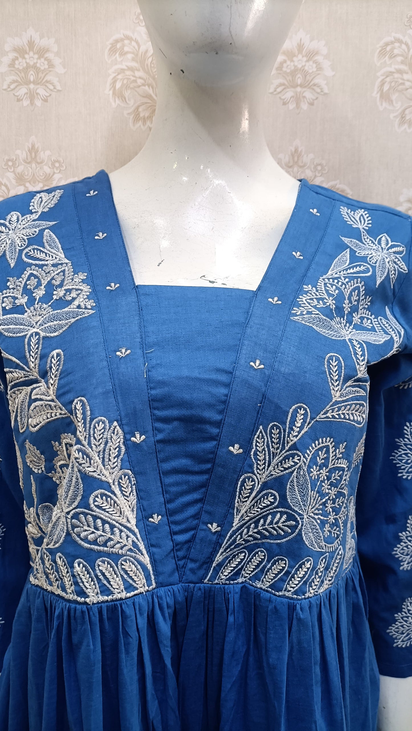 Kinaz Blue Anarkali Suit Set