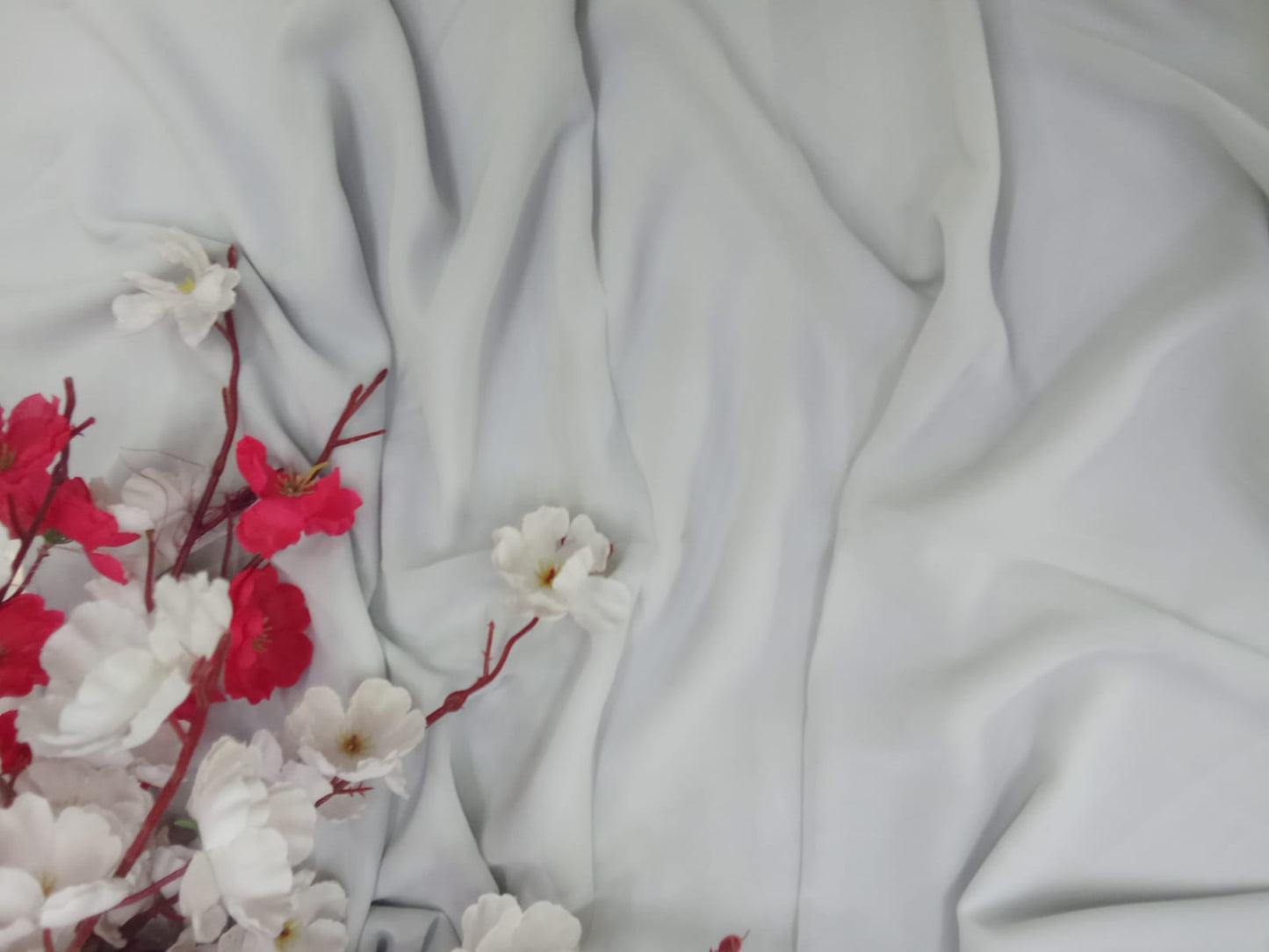 Premium Silver Chiffon Hijab