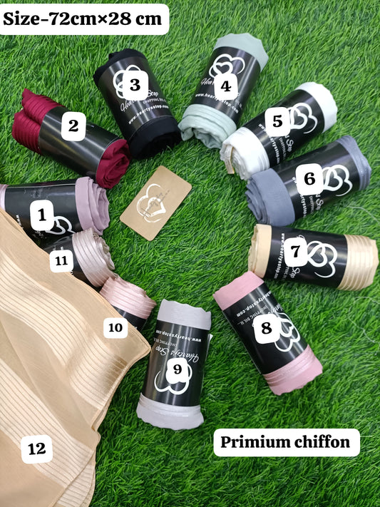 Premium chiffon hijabs