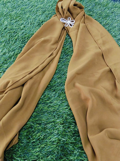 Premium Mustard Yellow Chiffon Hijab