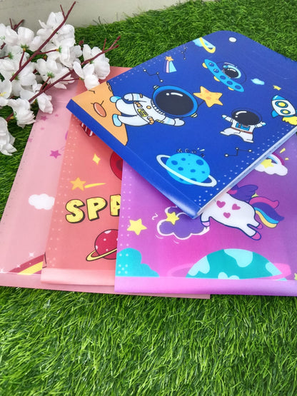 Kids' Expanding Accordion File Folders – 12 Pocket Document Organizer