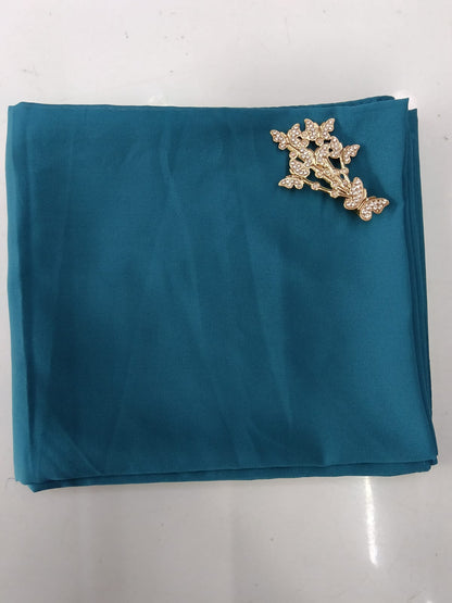 Premium Ink Blue Chiffon Hijab