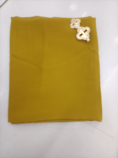 Premium Mustard yellow Chiffon Hijab