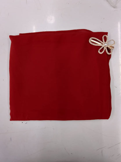 Premium Cherry Red Chiffon Hijab