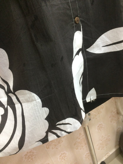 Black & White Floral Cotton Tunic