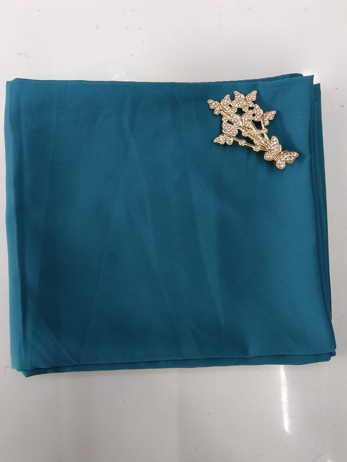 Premium chiffon Dark Turquoise Hijab
